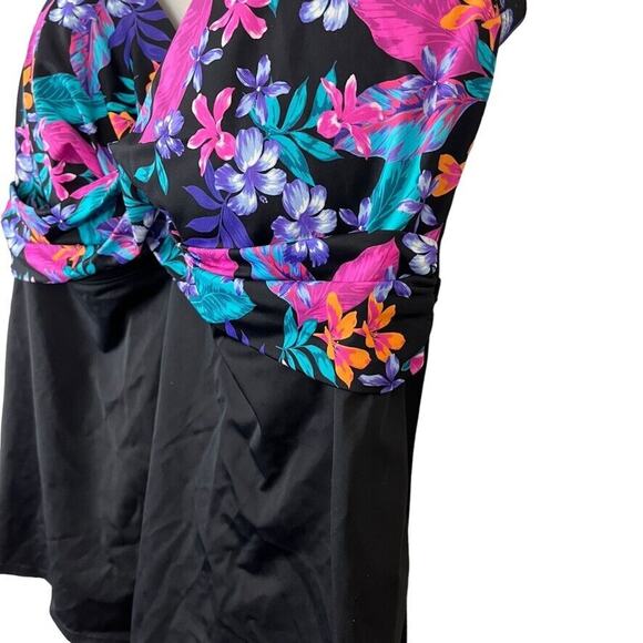 Swimsuits For All Swim Suits Top Tankini Modest Floral Swimwear sz 44DDD - Picture 9 of 16